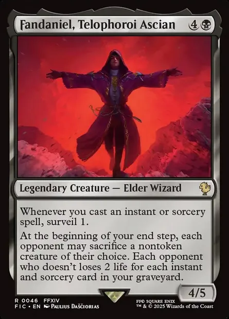 Fandaniel, Telophoroi Ascian, Magic card FIC 46 — Final Fantasy Commander set