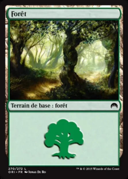 Forêt, carte Magic ORI 270 — extension Magic Origines