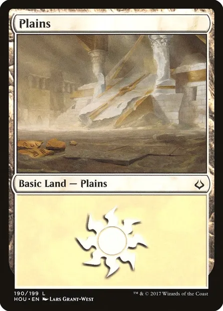 Plains, Magic card HOU 190 — Hour of Devastation set