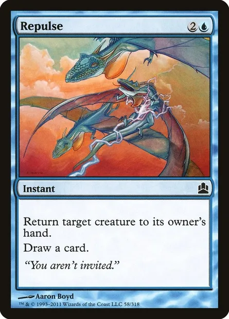 Repulse, Magic card CMD 58 — Commander 2011 set
