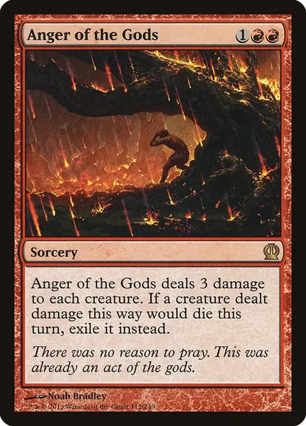 Anger of the Gods, Magic card THS 112 — Theros set
