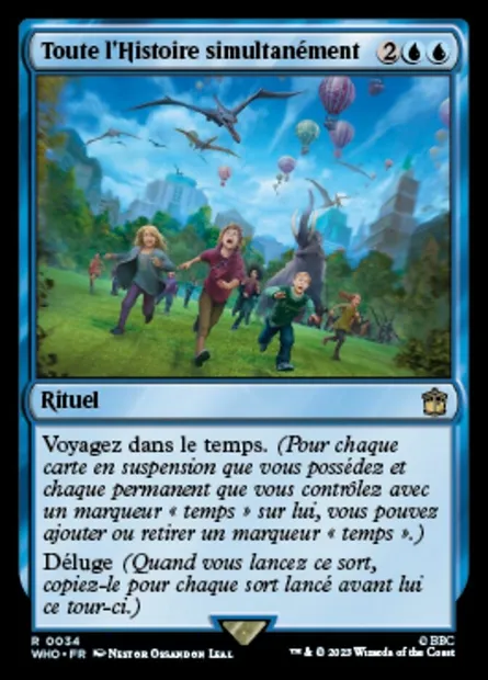 Toute l'Histoire simultanément, carte Magic WHO 34 — extension Doctor Who