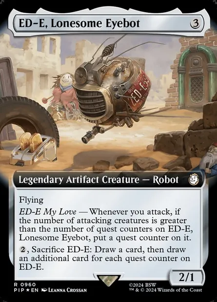 ED-E, Eyebot solitaire, carte Magic PIP 960 — extension Fallout