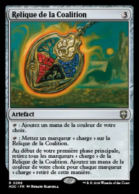 Relique de la Coalition, carte Magic M3C 286 — extension Modern Horizons 3 Commander