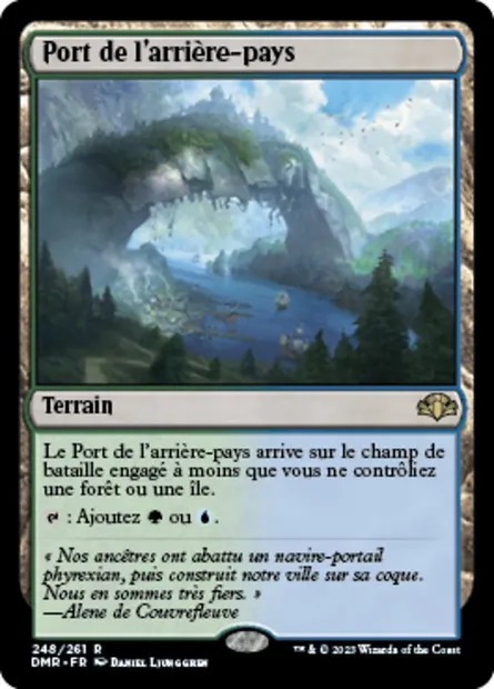 Port de l'arrière-pays, carte Magic DMR 248 — extension Dominaria Remastered