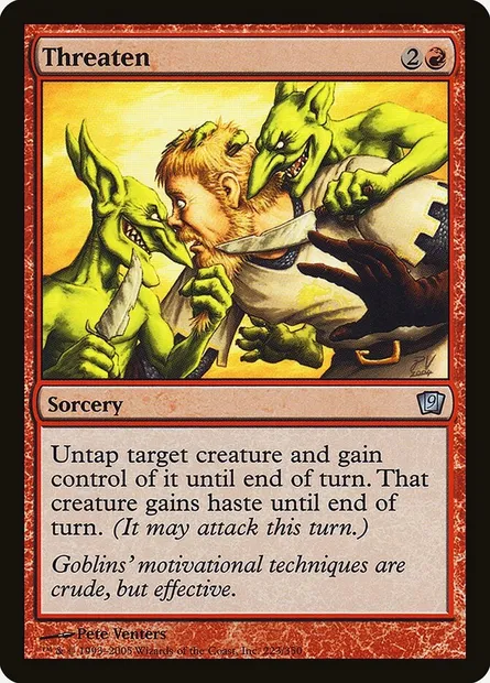 Menace, carte Magic 9ED 223★ — extension Neuvième Edition