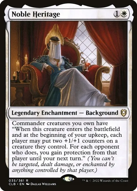 Noble Heritage, Magic card CLB 35 — Commander Legends: Battle for Baldur's Gate set