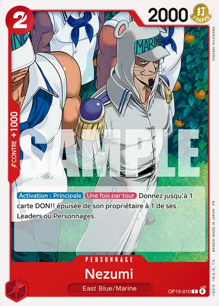 Nezumi, carte One Piece OP15-010 — extension AVENTURE SUR L'ÎLE DE DIEU