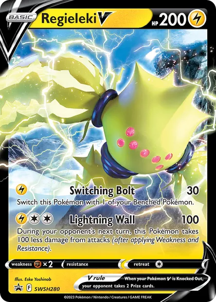 Regieleki V, Pokémon card SWSH 280 — SWSH Black Star Promos set