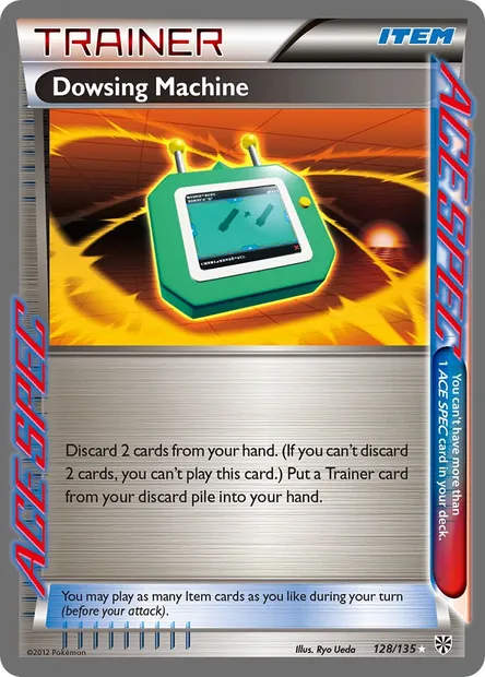 Dowsing Machine, Pokémon card PLS 128 — Plasma Storm set