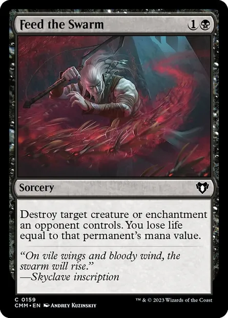 Feed the Swarm, Magic card CMM 159 — Commander Masters set