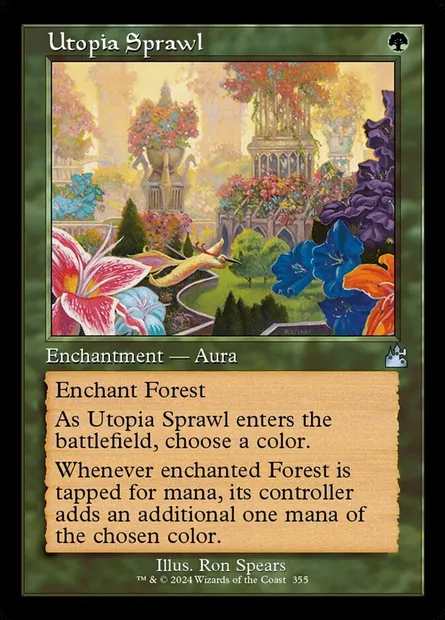 Utopia Sprawl, Magic card RVR 355 — Ravnica Remastered set