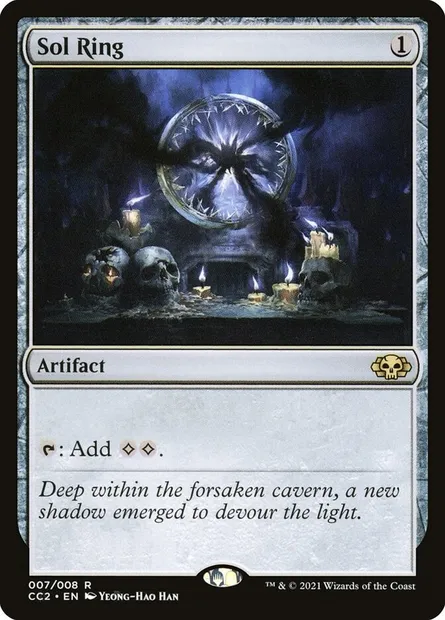 Sol Ring, Magic card CC2 7 — Commander Collection: Black set
