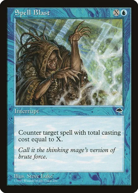 Spell Blast, Magic card TMP 89 — Tempest set
