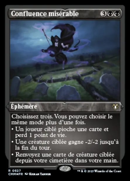Confluence misérable, carte Magic CMM 527 — extension Commander Masters