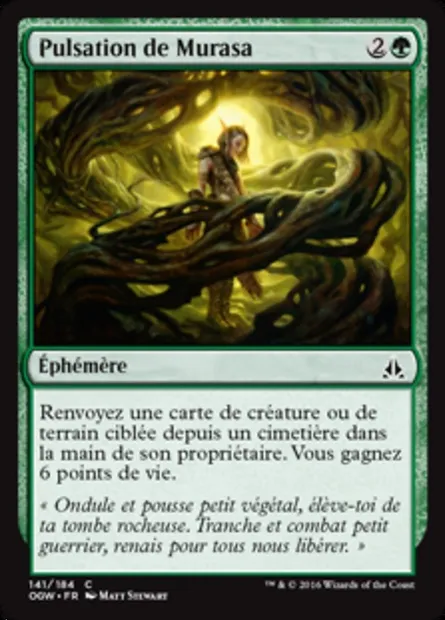 Pulsation de Murasa, carte Magic OGW 141 — extension Le serment des Sentinelles