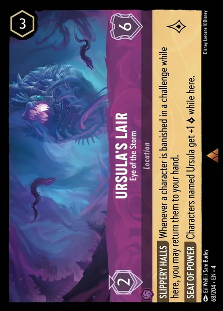 Ursula's Lair - Eye of the Storm, Disney Lorcana card CH4-068 — Ursula's Return set