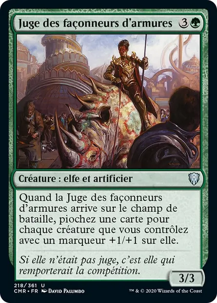 Juge des façonneurs d'armures, carte Magic CMR 218 — extension Commander Legends