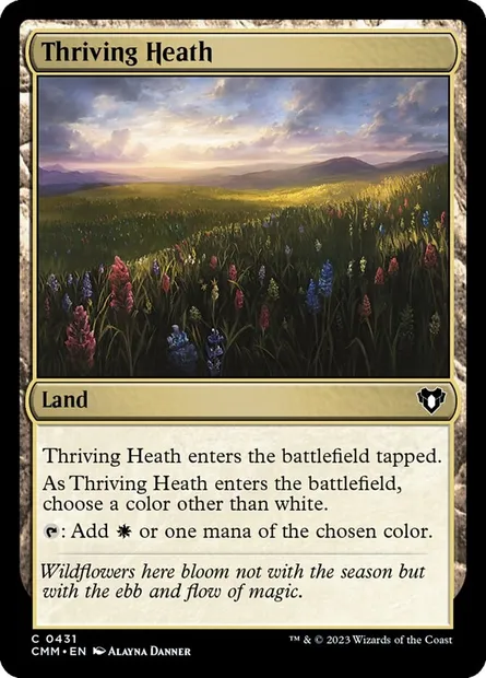 Thriving Heath, Magic card CMM 431 — Commander Masters set