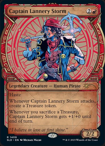 Captain Lannery Storm, Magic card SLD 1409 — Secret Lair Drop set