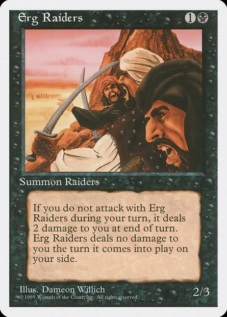 Pillards de l'erg, carte Magic 4ED 135 — extension Quatrième Edition
