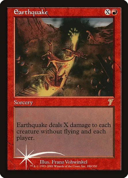 Earthquake, Magic card 7ED 180★ — Seventh Edition set