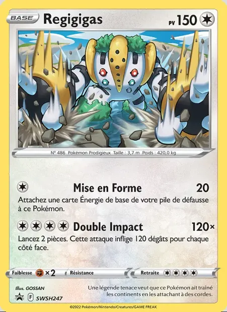 Regigigas, carte Pokémon SWSH 247 — extension Promo SWSH
