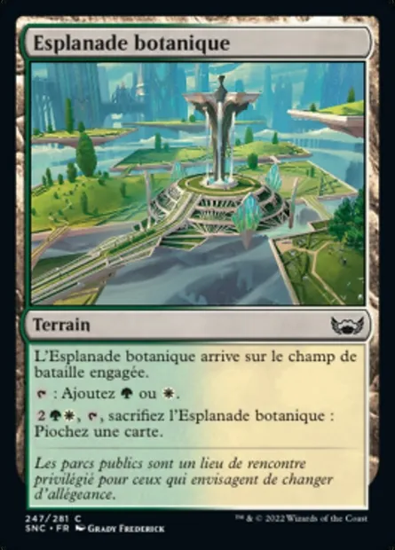 Esplanade botanique, carte Magic SNC 247 — extension Les rues de la Nouvelle-Capenna