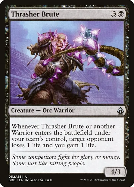 Thrasher Brute, carte Magic BBD 52 — extension Battlebond