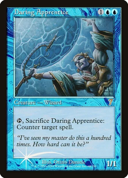 Daring Apprentice, Magic card 7ED 68★ — Seventh Edition set