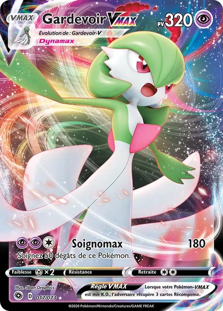 Gardevoir VMAX, carte Pokémon CPA 17 — extension La Voie du Maître