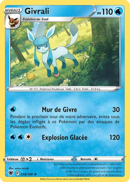 Givrali, carte Pokémon ASR 038 — extension Astres Radieux