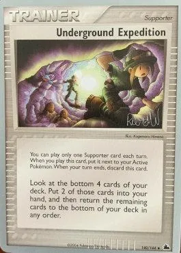 Underground expedition, carte Pokémon WCD04 140 — extension World Championship Decks 2004
