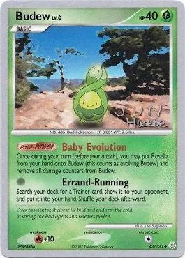 Budew Lv.6, carte Pokémon WCD07 043 — extension World Championship Decks 2007