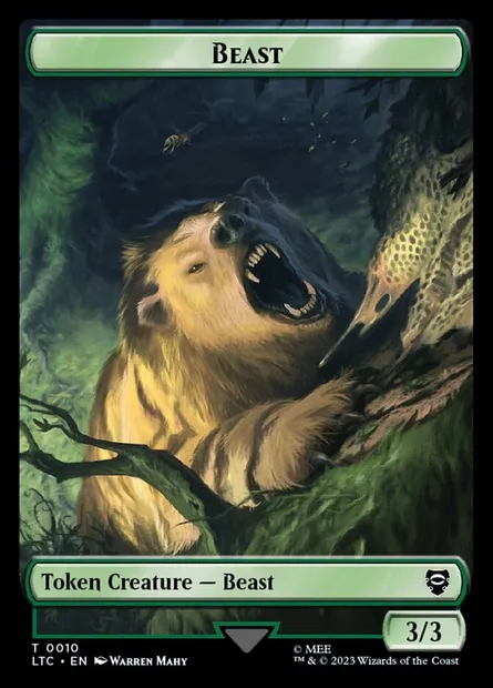 Beast, Magic card TLTC 10 — Tales of Middle-earth Commander Tokens set
