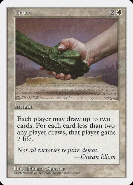Trêve, carte Magic 5ED 65 — extension Cinquième Edition