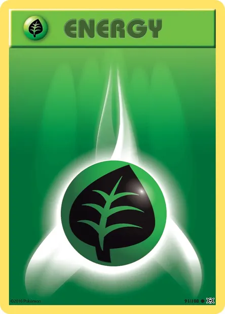 Grass Energy, Pokémon card EVO 91 — Evolutions set
