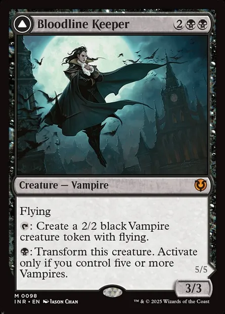 Bloodline Keeper // Lord of Lineage, Magic card INR 98 — Innistrad Remastered set