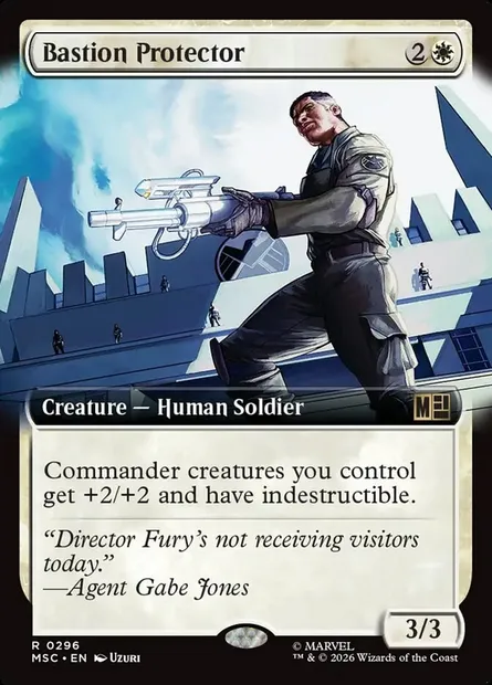 Bastion Protector, Magic card MSC 296 — Marvel Super Heroes Commander set