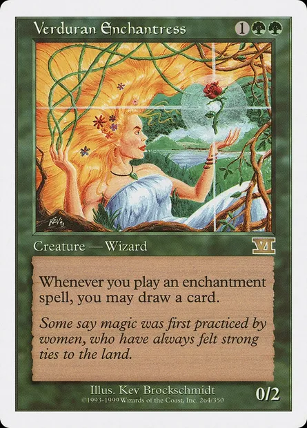Enchanteresse verduralde, carte Magic 6ED 264 — extension Classic Sixth Edition