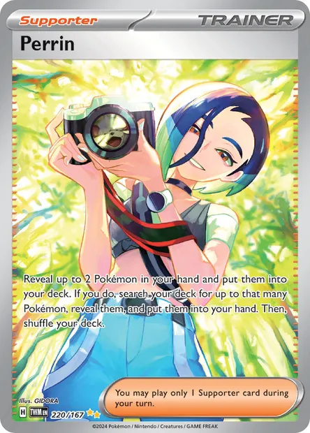 Perrin, Pokémon card TWM 220 — Twilight Masquerade set