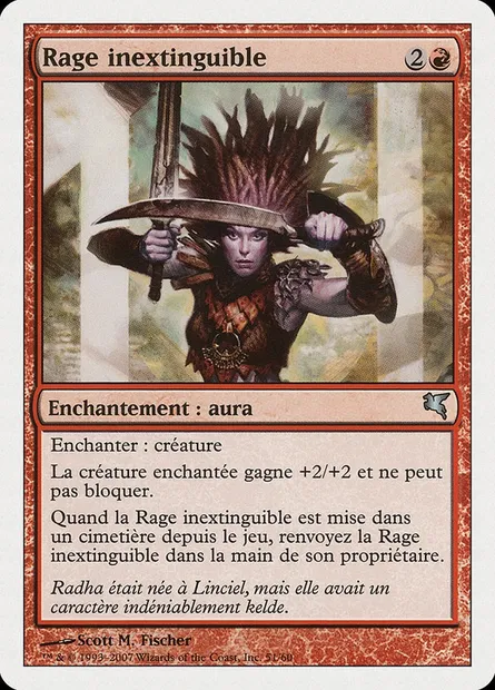 Undying Rage, Magic card PSAL I51 — Salvat 2005 set