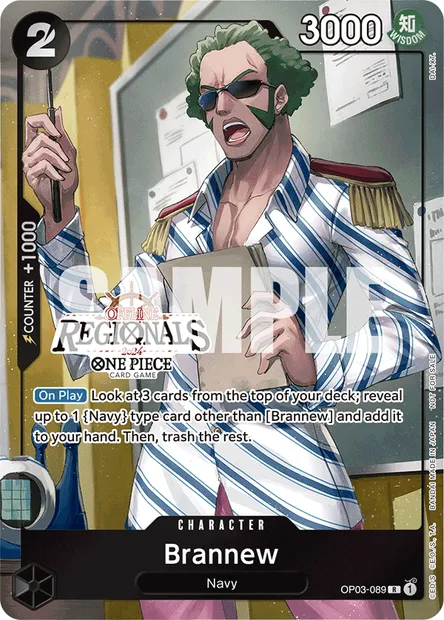 Brannew, One Piece card OP03-089 — PILLARS OF STRENGTH set