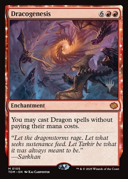 Dracogenesis, Magic card PTDM 105p — Tarkir: Dragonstorm Promos set