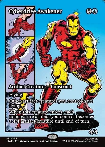 Éveilleur à cyberréacteur, carte Magic MAR 53 — extension Marvel Universe