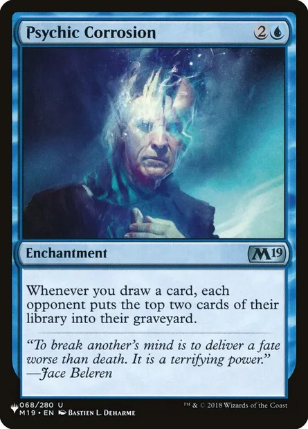 Psychic Corrosion, Magic card PLST M19-68 — The List set