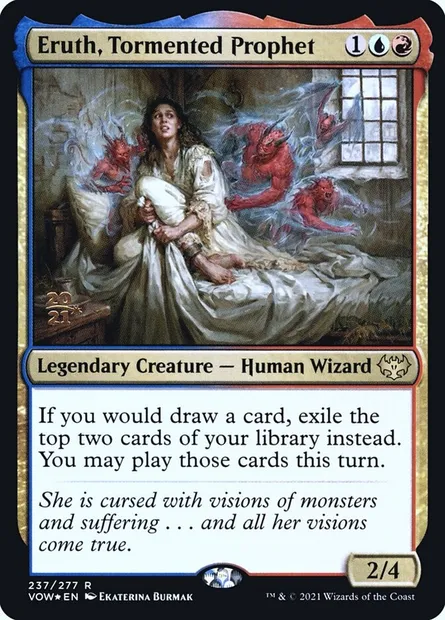 Eruth, prophétesse tourmentée, carte Magic PVOW 237s — extension Innistrad: Crimson Vow Promos