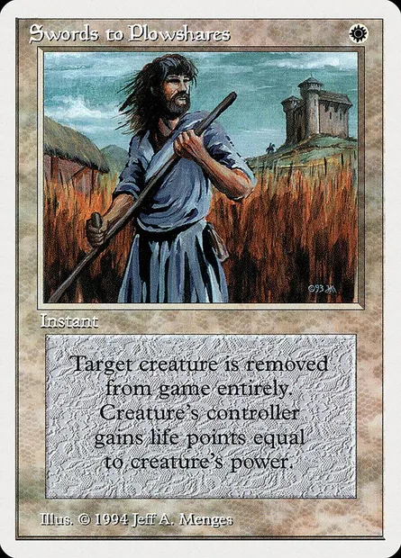 Swords to Plowshares, Magic card SUM 41 — Summer Magic / Edgar set