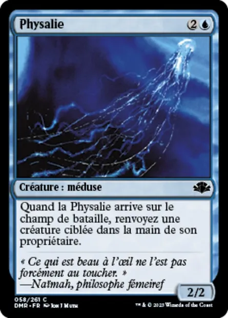 Physalie, carte Magic DMR 58 — extension Dominaria Remastered