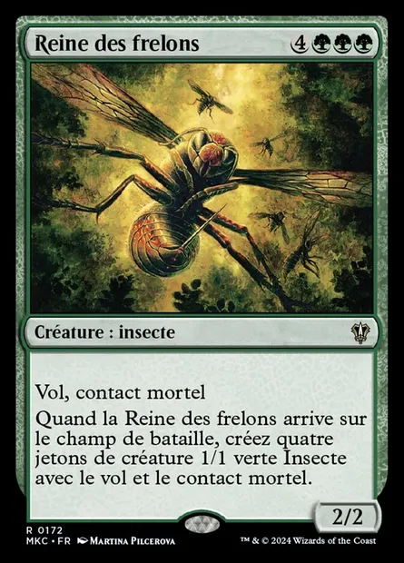 Reine des frelons, carte Magic MKC 172 — extension Murders at Karlov Manor Commander